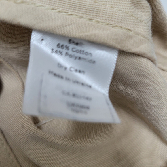 Talbots Women's Front Tie Long-Sleeves Center Vent Trench Coat Jacket Size 12 - Picture 14 of 14